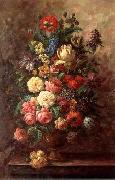 Floral, beautiful classical still life of flowers.061 unknow artist